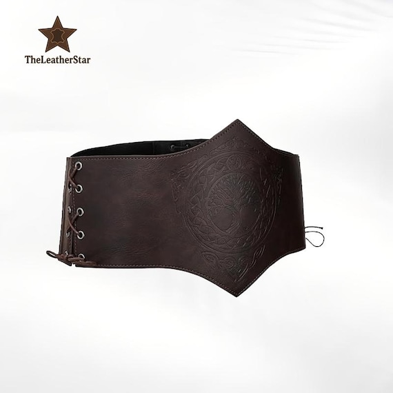Women\'s Faux Leather Corset Belt Renaissance Underbust Corset Adjustable Bbonlinedres Womens Corset Belt Renaissance Costume Lace-up  main image 4