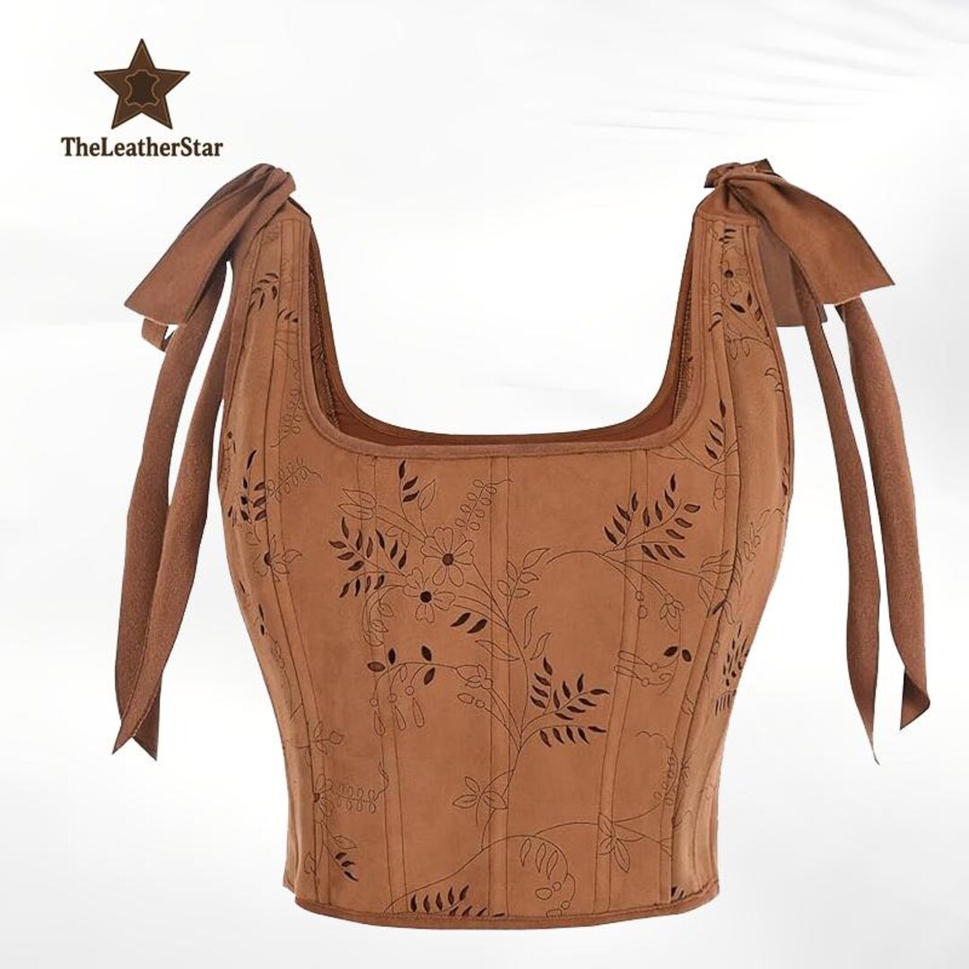 Renaissance-inspired Floral Corset Top – Vintage Lace-up Bustier for ...