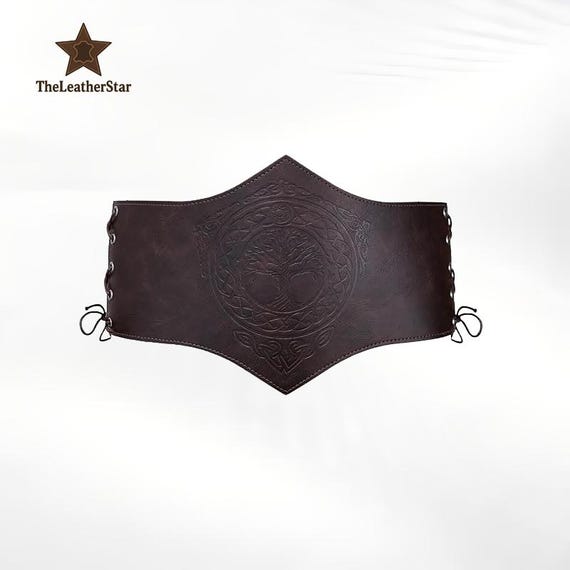 Medieval Faux Leather Corset Belt for Women – Adjustable  display picture 1