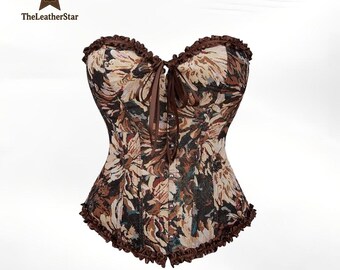 Women’s Over-bust Lace-Up Corset Top – Bustier Body Sharpe Lingerie for Waist Training & Fashion