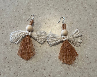 Macrame Angel earrings