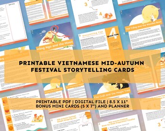 Wietnamskie opowieści o Święcie Środka Jesieni: legendy, planer i kartki (plik PDF do pobrania)