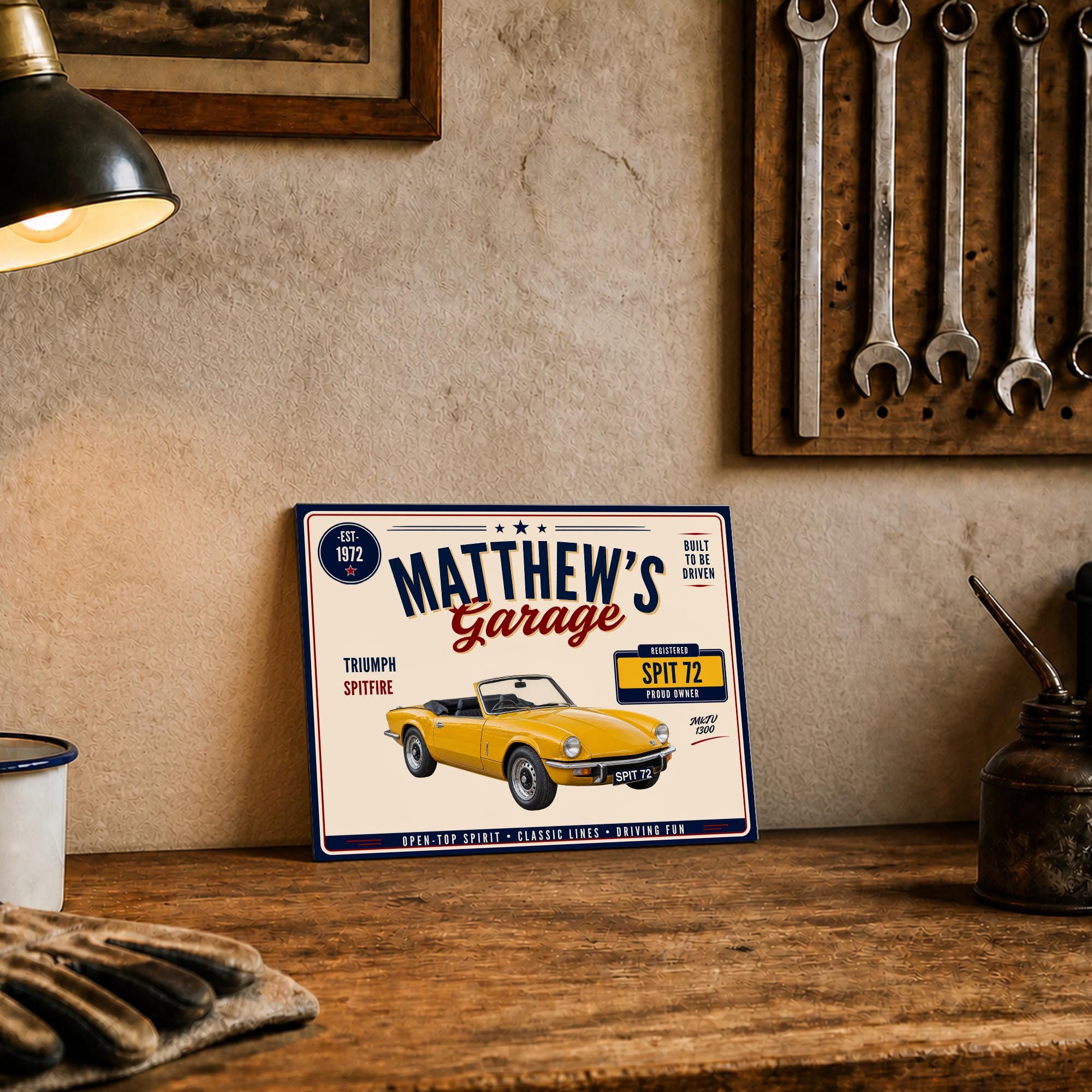 Triumph Spitfire Sign - Etsy