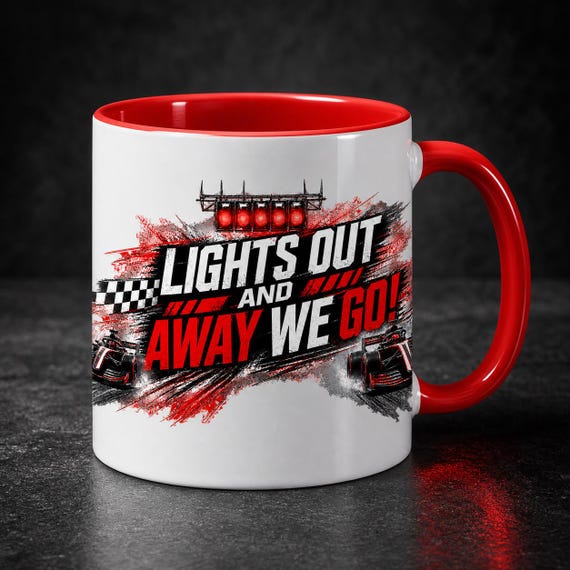 Lights Out Racing Red Inside Mug