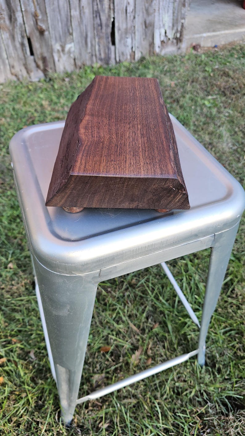 Handcrafted Live Edge Walnut Riser - Elegant Home & Wedding Decor - Etsy