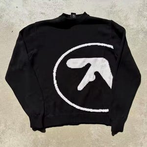 Mサイズ Aphex Twin ロングスリーブ Tシャツ ELEGANT REBEL エレガントレベル｜Aphex Twin Waffle Long Sleeve T