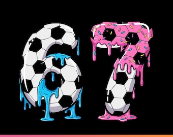 Soccer 67 Six Seven Funny Gen Alpha Meme Drip Png.Funny Gen Alpha Drip Football Meme Png.