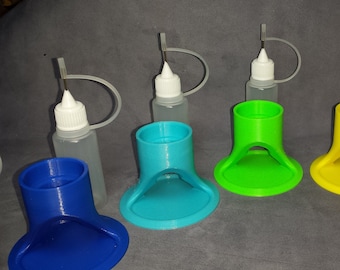 Large tier glue stand and precision tip bottle