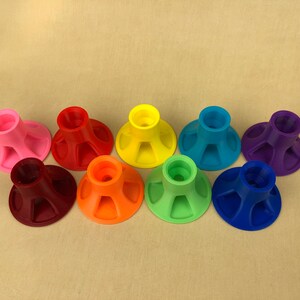 Rainbow colors glue holder // tool holder // glue stand // crafter gift // tool stand image 3