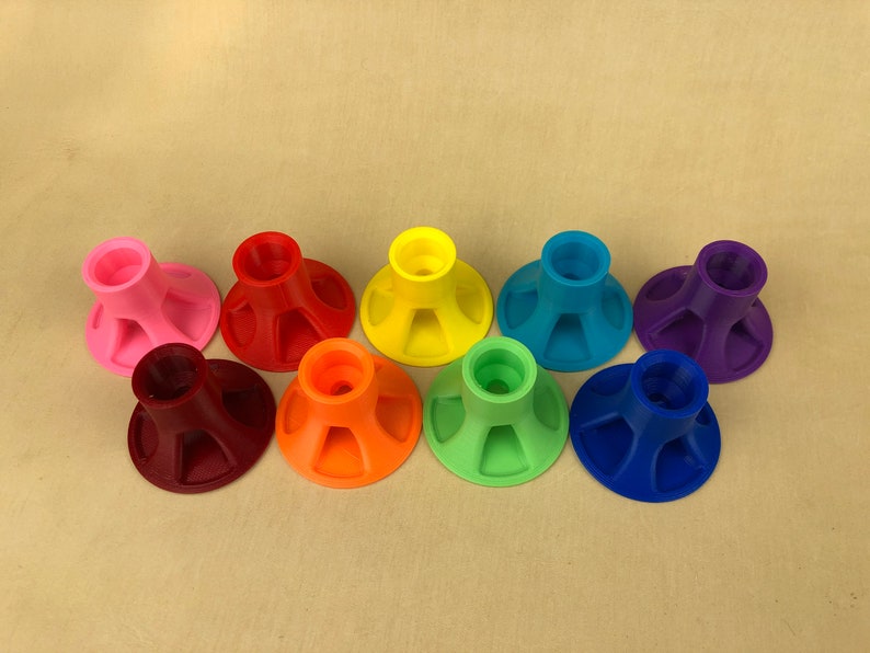 Rainbow colors glue holder // tool holder // glue stand // crafter gift // tool stand image 3