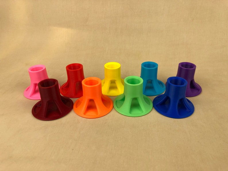 Rainbow colors glue holder // tool holder // glue stand // crafter gift // tool stand image 2