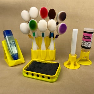 Rainbow colors glue holder // tool holder // glue stand // crafter gift // tool stand image 7