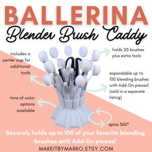 Ballerina Brush Caddy