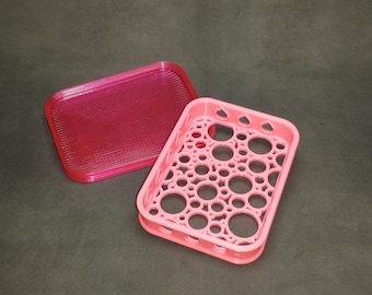 Bubbles stamp shammy case, contenedor de almacenamiento impreso en 3D