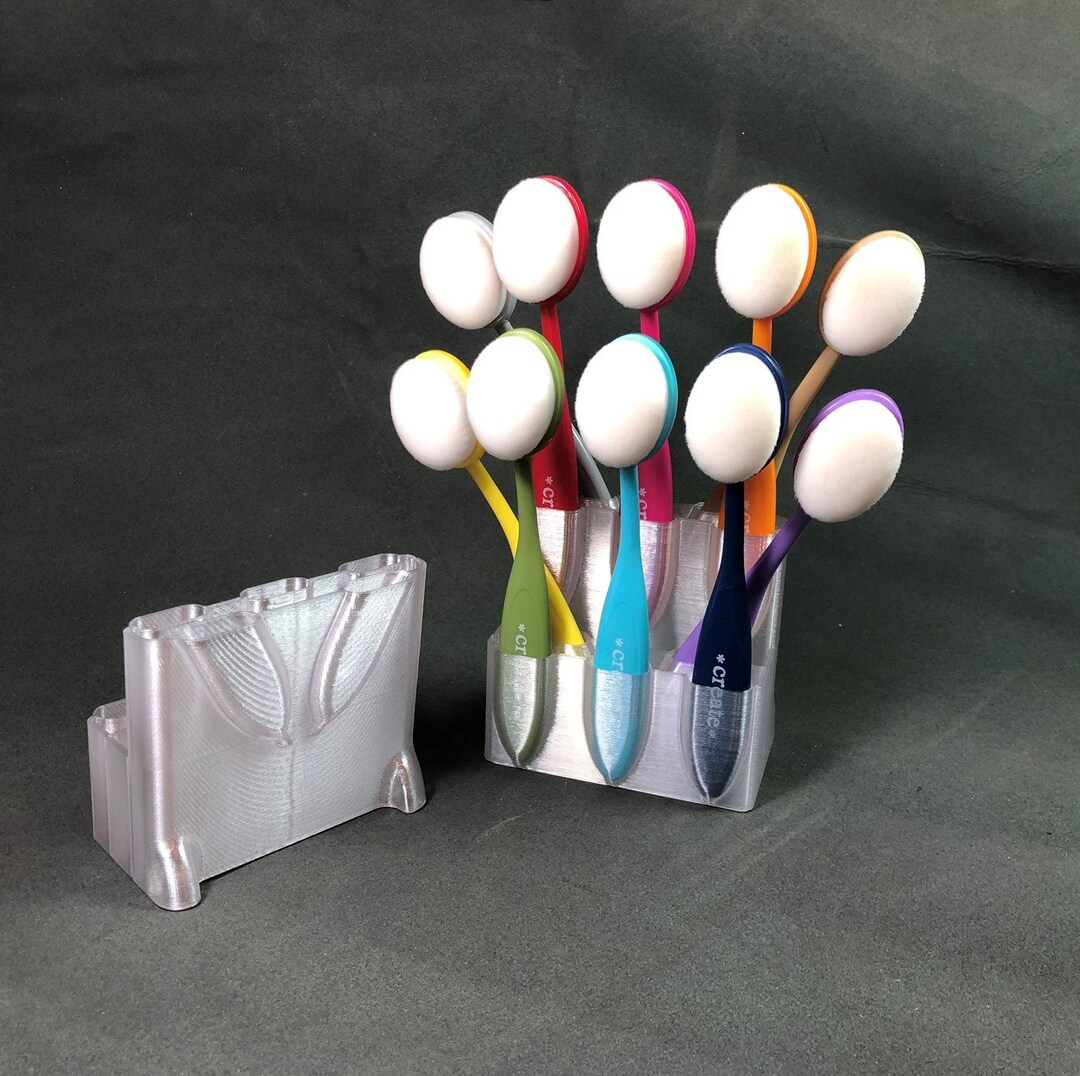 Peacock Blender Brush Caddy, Mixed Media Caddie, Tool Caddy Etsy