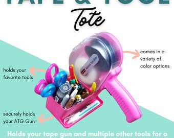Tape and Tool Tote!  Made for ATG, E-Z Runner Grand, and Xyron Mega Runner tape guns, and holds all your other favorite tools!