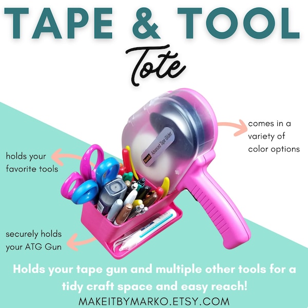 Tape and Tool Tote!  Made for ATG, E-Z Runner Grand, and Xyron Mega Runner tape guns, and holds all your other favorite tools!