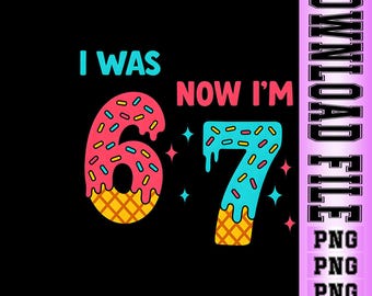 7th Birthday PNG, Funny Meme Design (Digital Download)