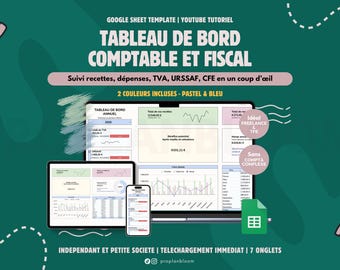 Accounting Dashboard | Simplified Taxation | Income and Expense Tracking | VAT, Social Security Contributions, Taxes, Profits | Freelance, Micro-enterprise, Small Business