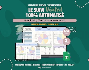 Suivi Vinted Complet | Inventaire, Ventes, Marges & Versements | Dépôt-vente inclus