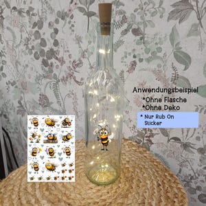 Rub On - randlos | <Bienchen 2> | glänzend | Aufkleber | Sticker | Art. Nr. 2205