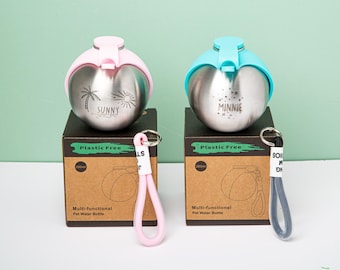 Sferische draagbare huisdierwaterfles | 2-in-1 voedsel- en water dispenser voor honden en katten | Reis- en buiten drinkbeker