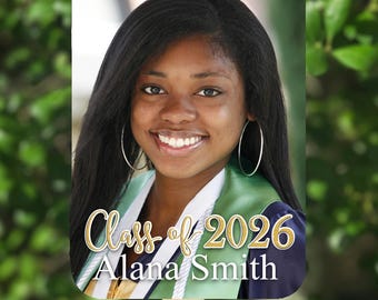 Graduation Fans 2026 Photo Personalized College or High School Printed and Assembled Class of 2026 Party