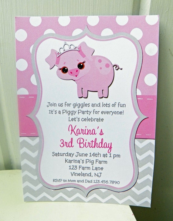 Princess Invitation Printable or Printed with FREE SHIPPING Princess Confetti Collection