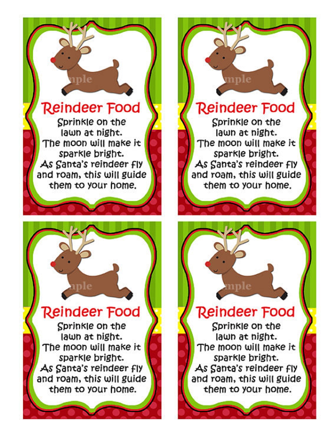 Reindeer Food Printable Labels Instant Download Etsy Reindeer Food Printable Labels Instant Download Etsy