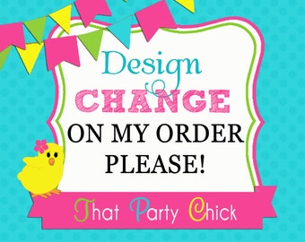 Design Changes on Order