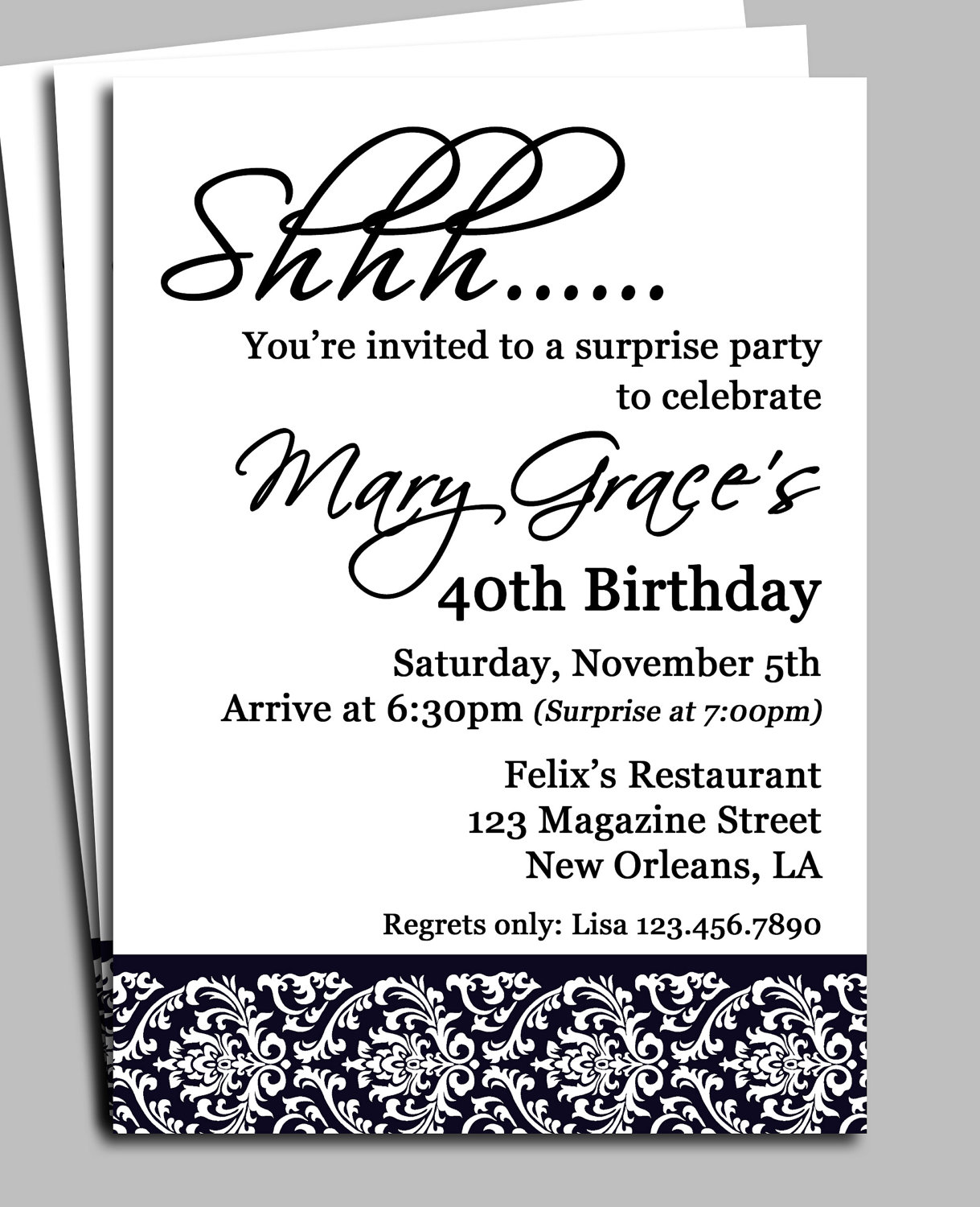 Party Invitation Wording 3