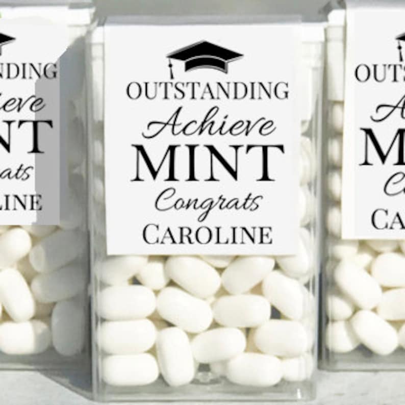 Graduation Class of 2024 XL Tag for Centerpieces Favors Printed Tags ANY School Colors Dinner Graduation Party Favors Tags Printed image 4
