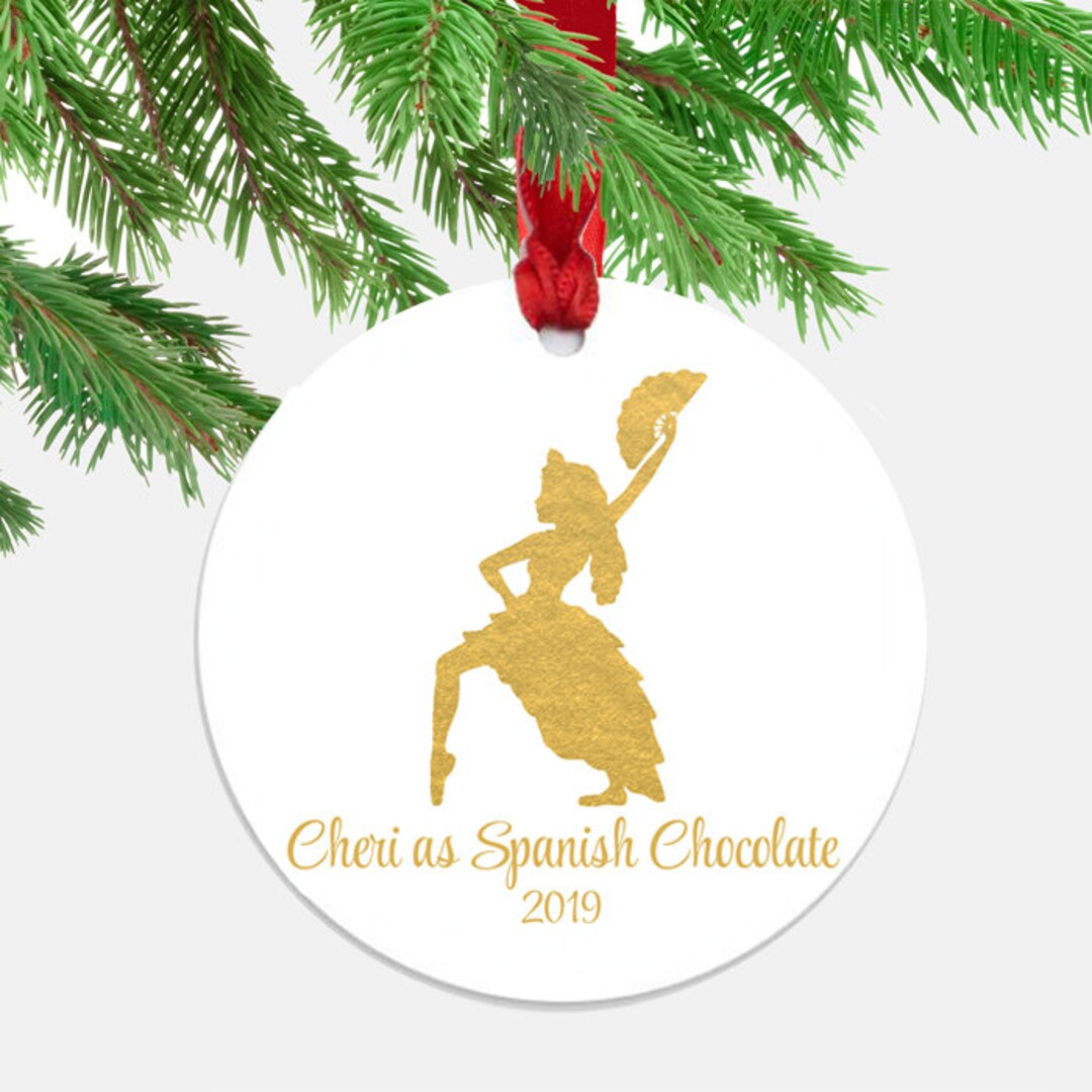 Personalized Nutcracker Spanish Chocolate Dancer Ornament Etsy