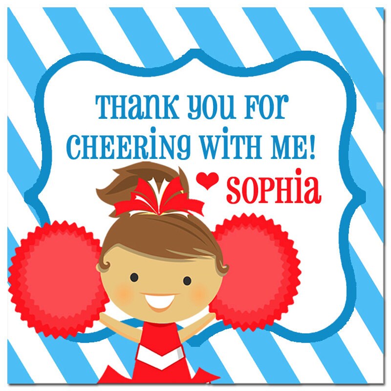Personalized Cheerleading Tags Printable or Printed w/ FREE | Etsy