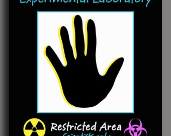 Scan scientifique pour entrer dans le panneau imprimable - Super Science Collection