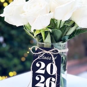 Graduation Party Decor- Gift Tags - XL Tag Centerpieces Favors Printed Tags ANY School Colors Dinner Graduation Party Favors Tags Printed