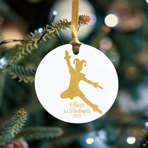 Personalized Nutcracker Ballet Harlequin Jester Ornament - Aluminum - Personalized in ANY way