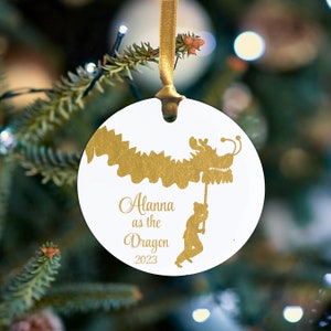 Personalized Nutcracker Ballet Dragon Ornament - Aluminum - Personalized in ANY way