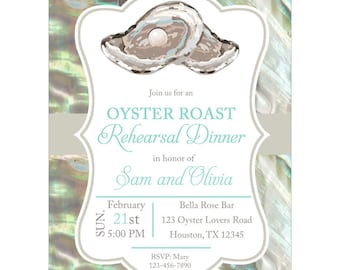 Oyster Roast Invitation Printed with FREE Shipping or Printable