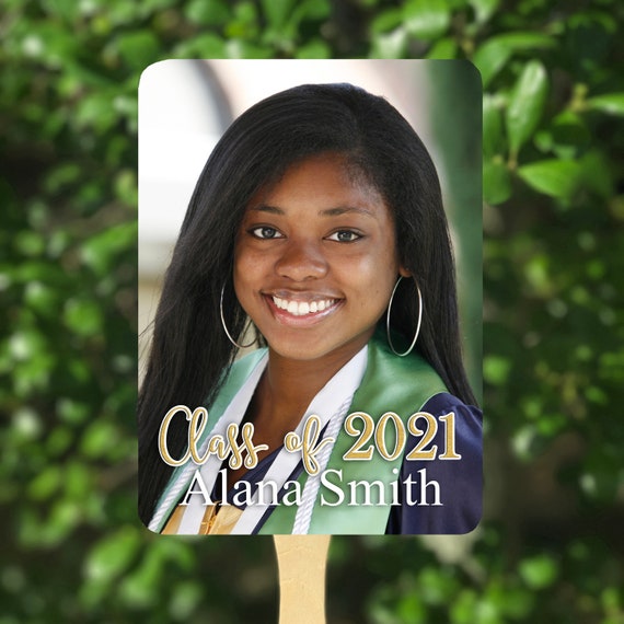 Graduation Fans 2021 Photo Personalized College or High School Printable or Printed with FREE Shipping Il_570xn