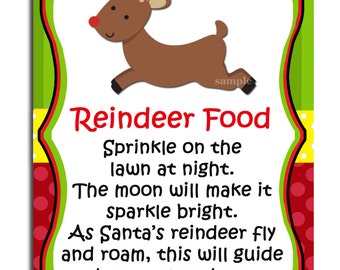 BULK Magic Reindeer Food Stickers x 1000 