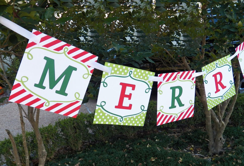 Merry Christmas Banner Printable Magic of Christmas - Etsy