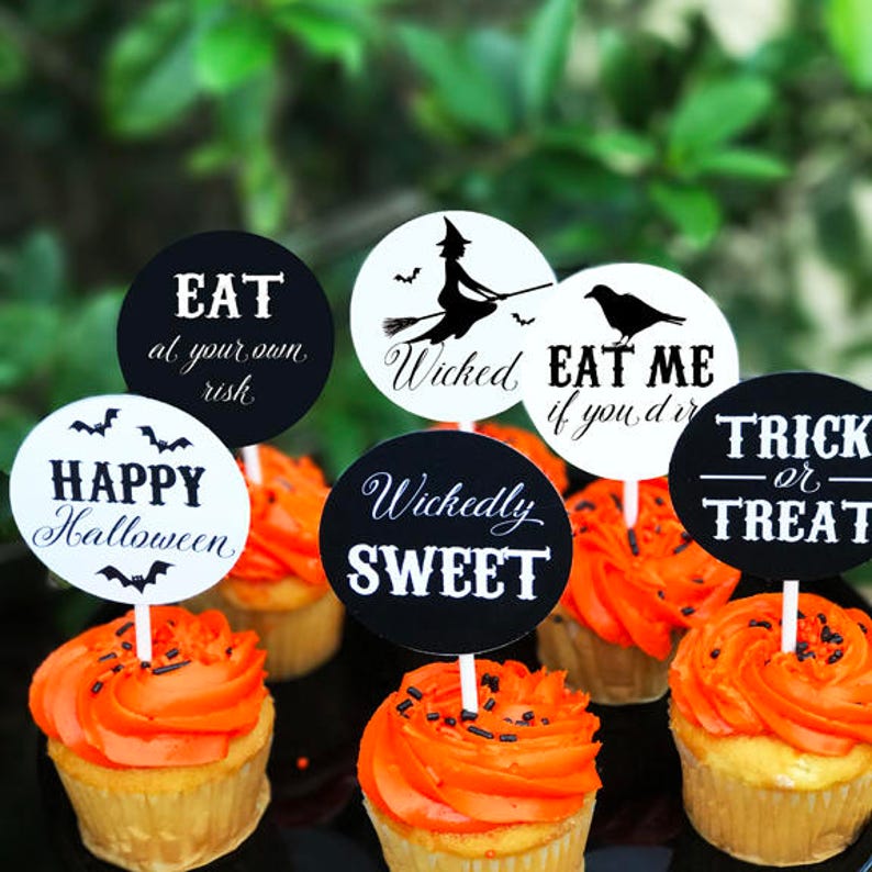 Black and White Halloween Collection Halloween Invitation Printable or Printed with FREE SHIPPING ANY Wording