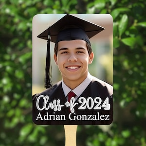 Graduation Class of 2024 XL Tag for Centerpieces Favors Printed Tags ANY School Colors Dinner Graduation Party Favors Tags Printed image 5