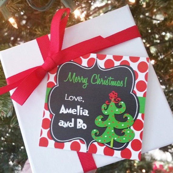 personalized-christmas-gift-tags-printed-or-printable-red-polka-dot