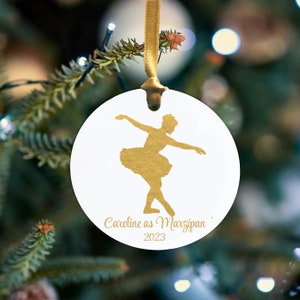 Personalized Nutcracker Ballet Marzipan Land of Sweets Ornament - Aluminum - Personalized in ANY way