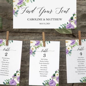 Lavender Wedding Shower Envelope Liners and Envelopes Suite Lilac Lavender Marilyn Collection TPC9002 image 3