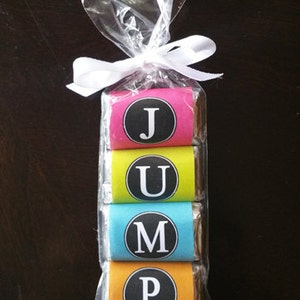 JUMP Mini Candy Wrappers Printable - Instant Download - Jump Love Collection