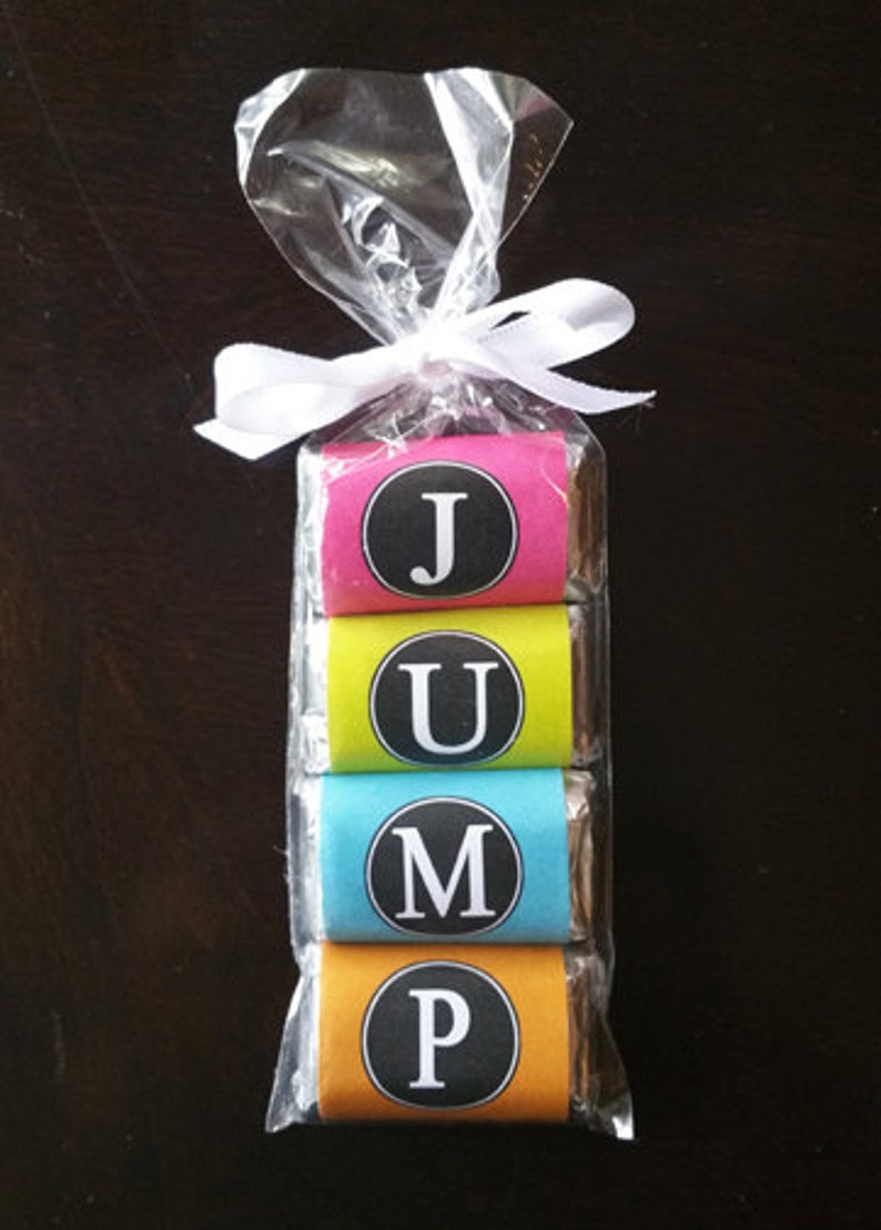 JUMP Mini Candy Wrappers Printable Instant Download Jump Etsy
