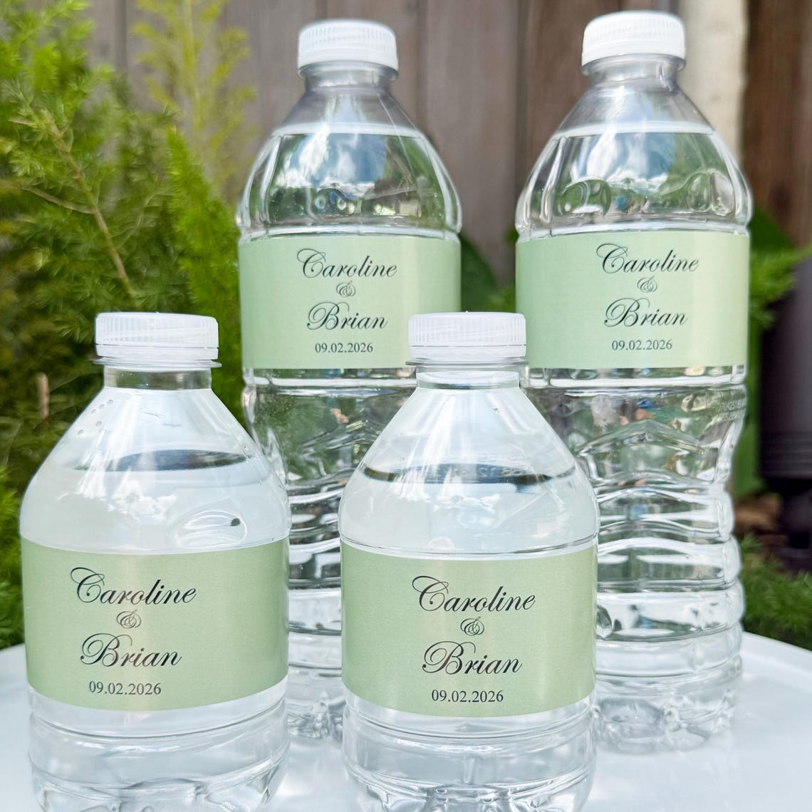 Sage Label Sage Water Labels Printed Wedding Welcome Bags Engagement Party ...